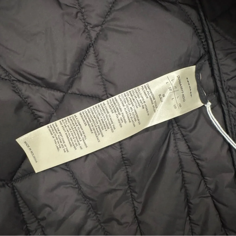 Rick Owens DRKSHDW Cappotto Imbottito Jumbo Flight DU02A3977 Black Quilted Coat - Picture 10 of 11